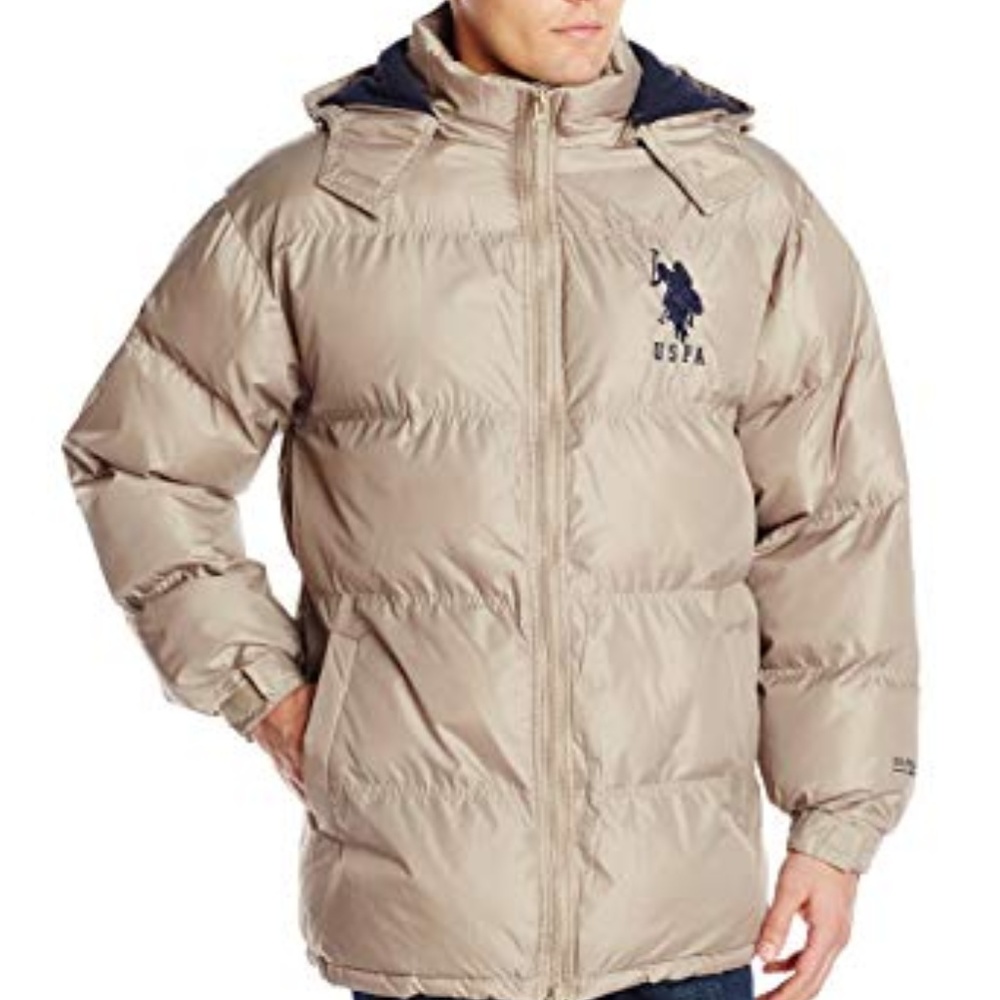 U.S. polo ass. Long bubble puffer jacket XL black